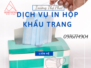 Dịch vụ in hộp khẩu trang xuất khẩu chất lượng