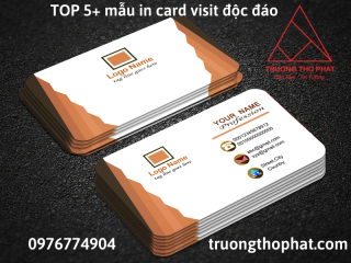 TOP 5+ mẫu in card visit độc đáo